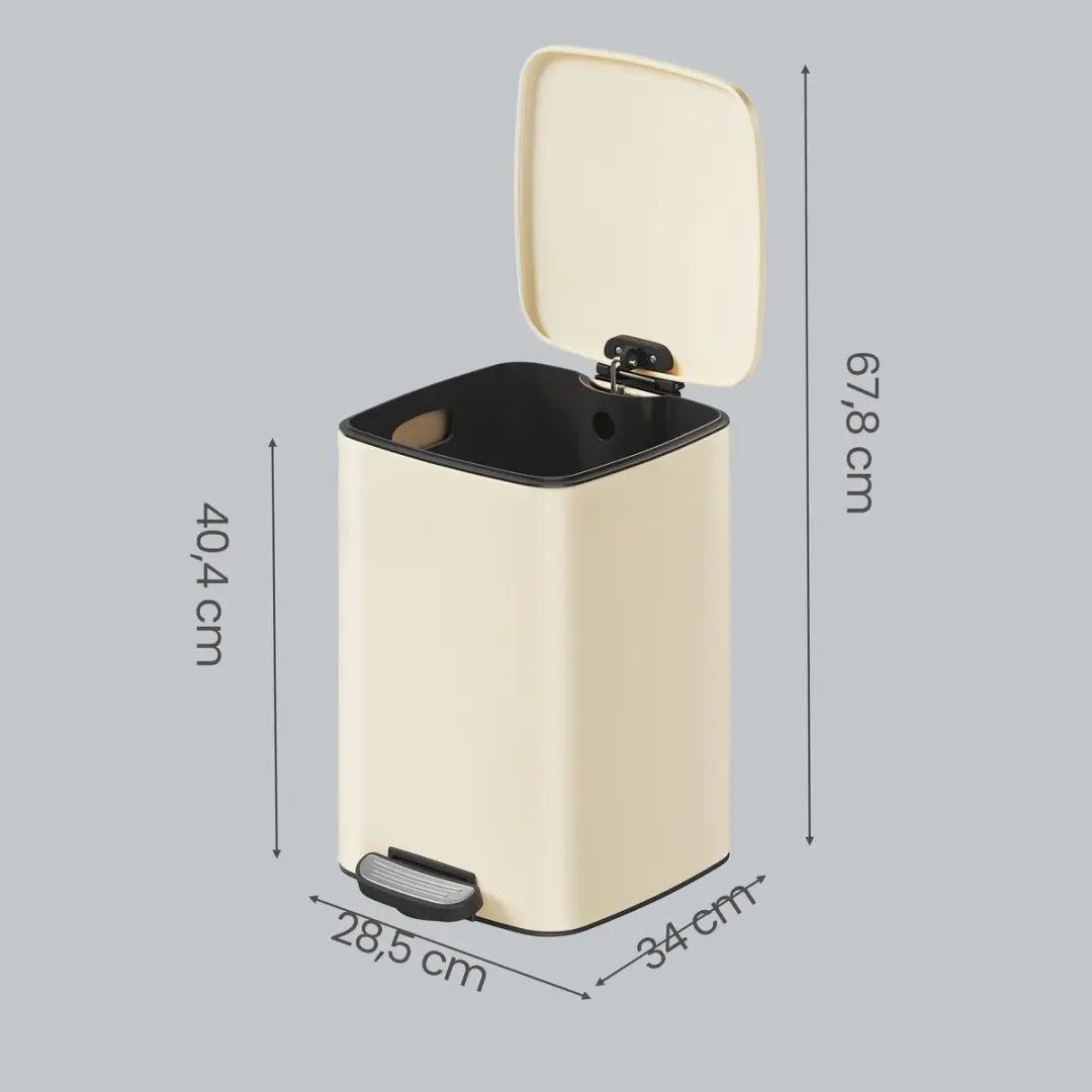 Songmics LTB592A02 Prullenbak 20L - Beige