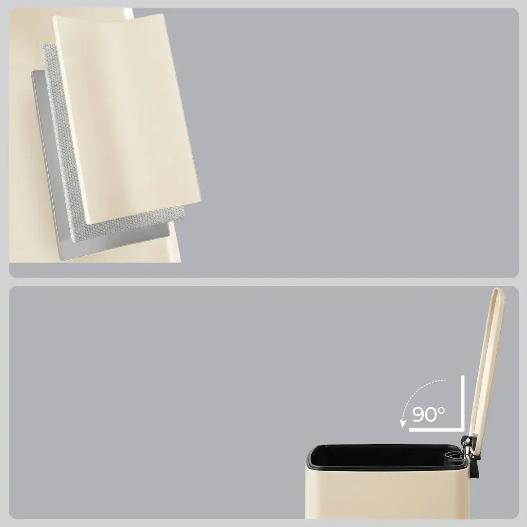 Songmics LTB592A02 Prullenbak 20L - Beige - afbeelding 6 van 6