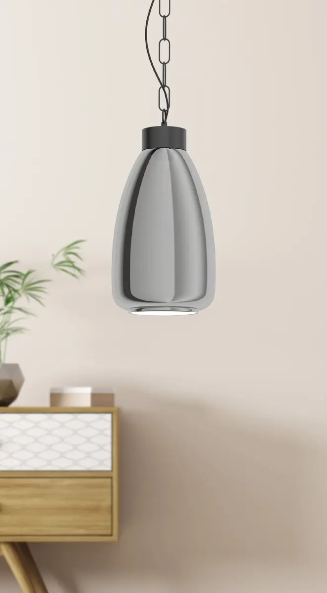 Eglo Brickfield Hanglamp E27 - 2 Lichtpunten - 77cm - Zwart