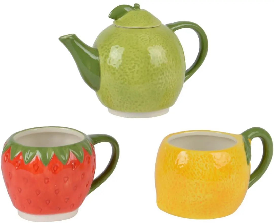 Decoris Theeset Speelgoed Fruit Dolomiet