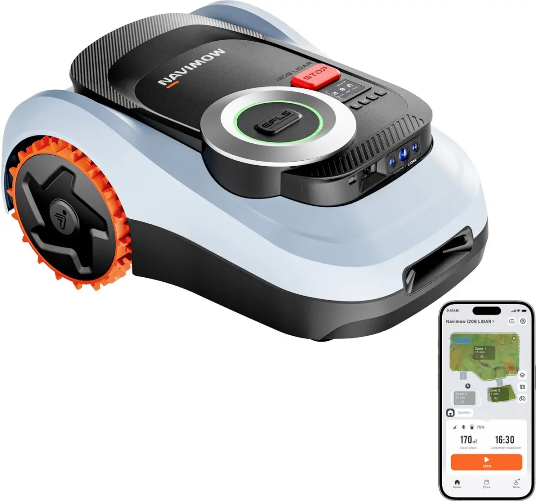 Navimow i208 Robotmaaier 800m² - 45% Helling - Lidar+Vision