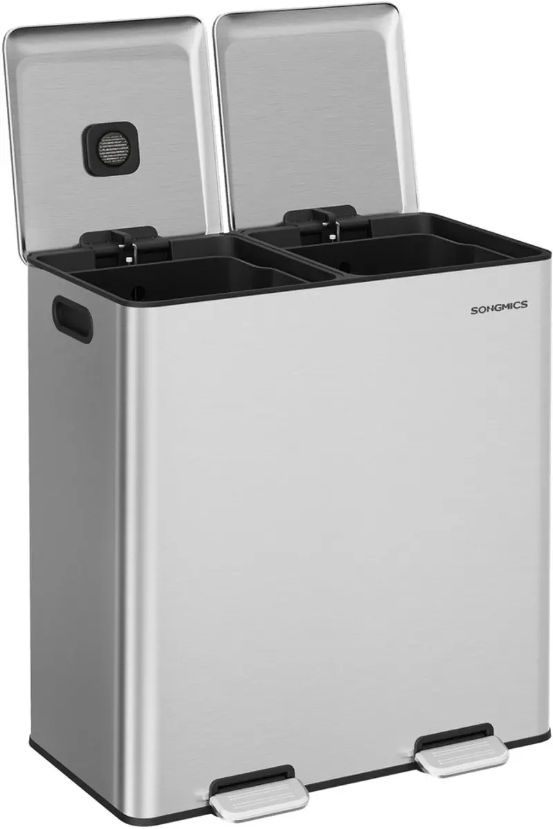 Songmics LTB743E01 Prullenbak Keuken 30L