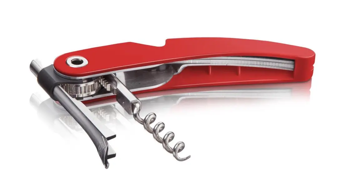 VacuVin Single Pull Kurkentrekker - Rood
