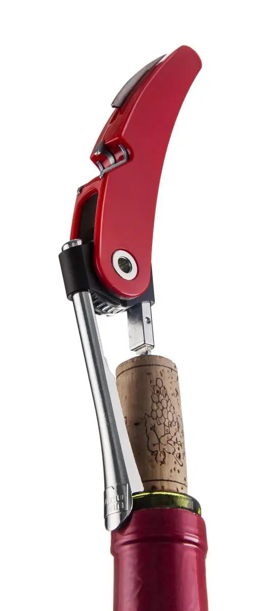 VacuVin Single Pull Kurkentrekker - Rood