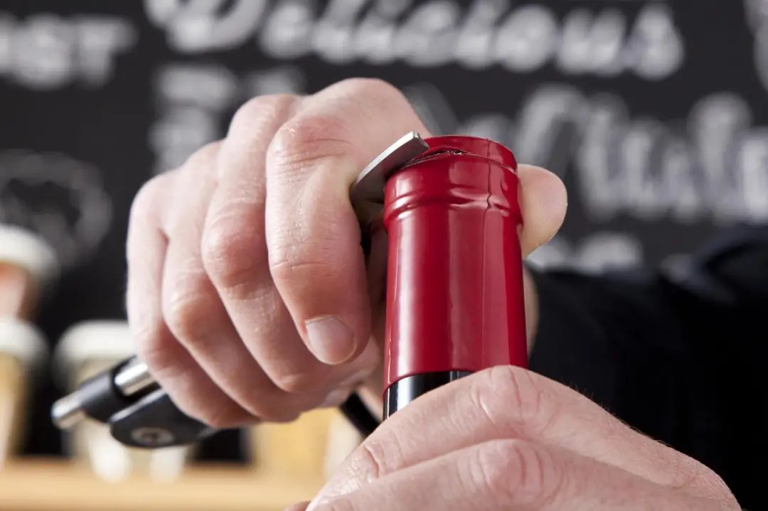 VacuVin Single Pull Kurkentrekker - Rood
