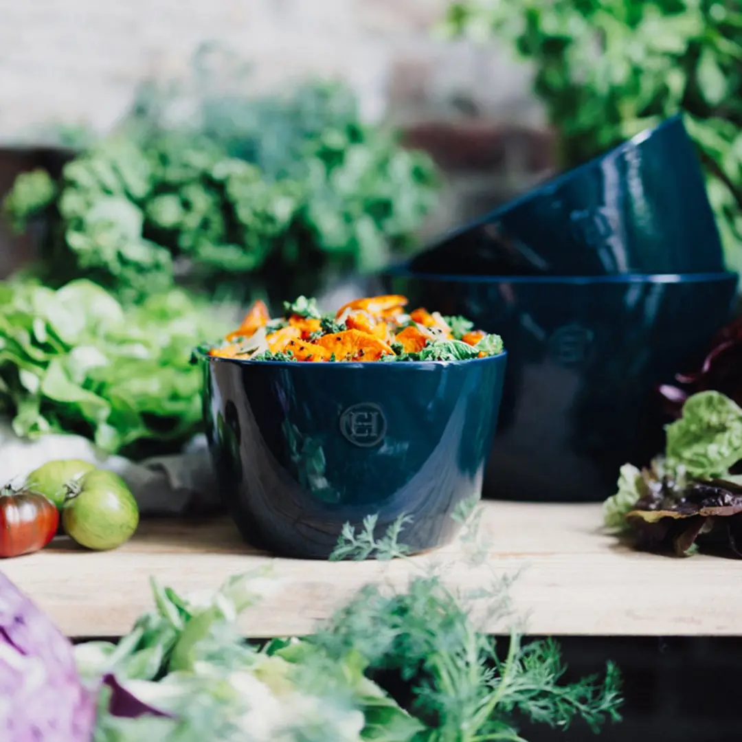 Emile Henry Belle-lle Saladeschaal - Blauw