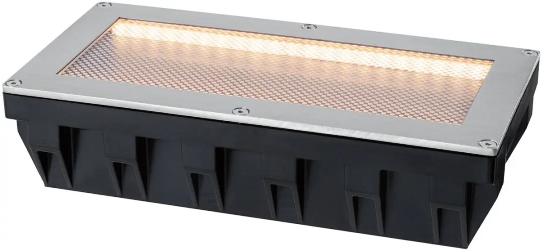 Paulmann Sorea Solar LED Grondinbouwlamp 2200K - 14lm - Staal geborsteld