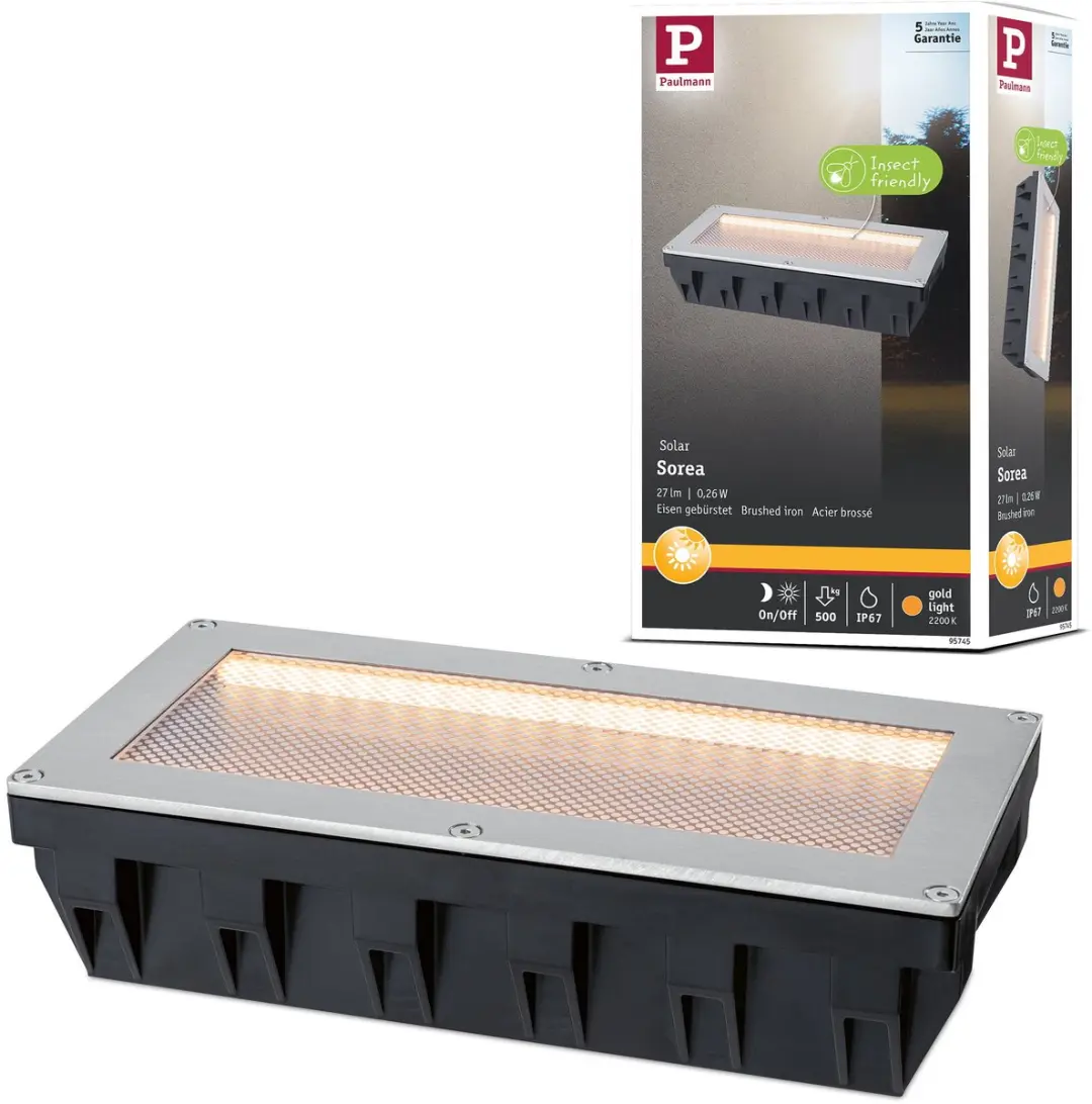 Paulmann Sorea Solar LED Grondinbouwlamp 2200K