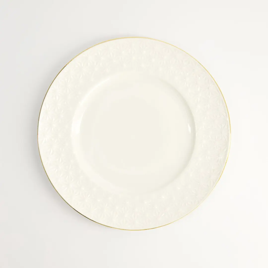 Tokyo Design Studio Nippon White Gold Rim Bord Star 23cm