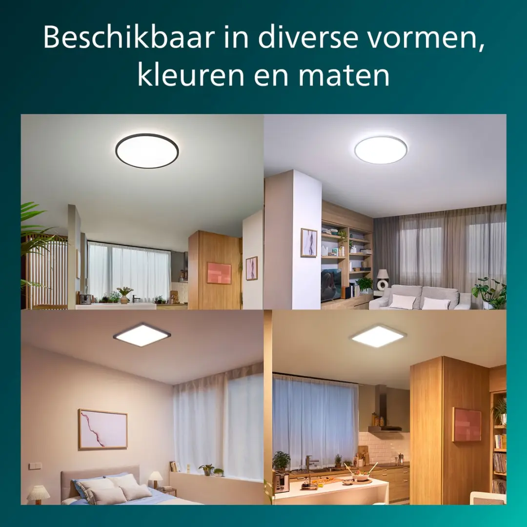 Philips Valen Plafondlamp 32W - Wit - 54cm - Met afstandsbediening
