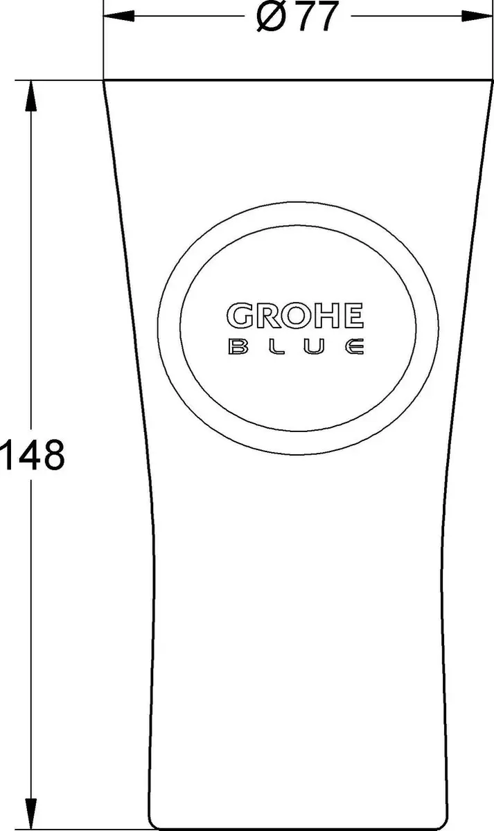 GROHE Blue Waterglazen 6 Stuks - 0,25L