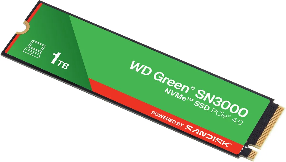 Western Digital Green SN3000 WDS100T4G0E-00CPS0 SSD M.2 2280 1TB