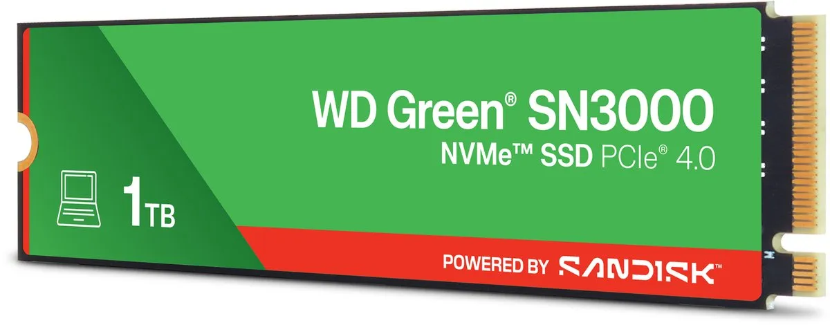 Western Digital Green SN3000 WDS100T4G0E-00CPS0 SSD M.2 2280 1TB