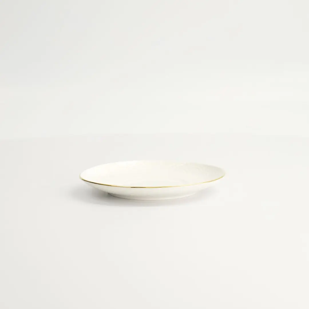 Tokyo Design Studio Nippon White Gold Rim Schotel 12cm - Wit/Goud