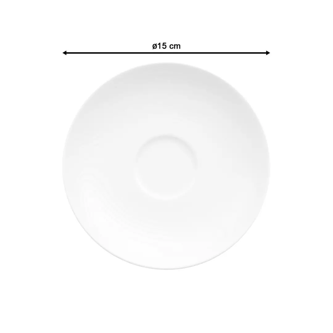 Villeroy & Boch Royal Koffie/Thee-ondertassen Set 6 Stuks - 15cm - Wit