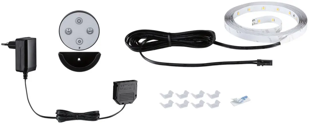 Paulmann LED Strip Akoestisch Paneel Basisset 2,4m 3000K - Zwart