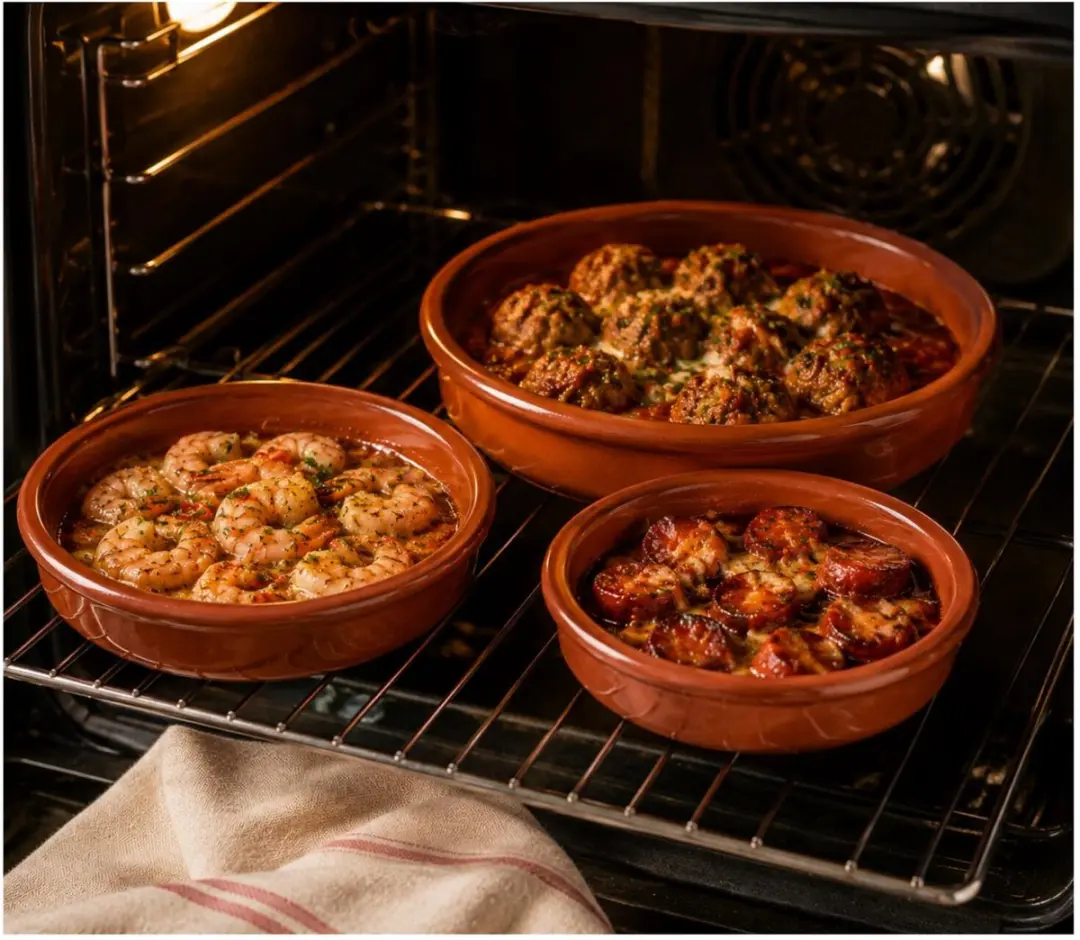 Excellent Houseware Murcia Tapas Schaaltjes - 8x - 12-delig - Terracotta