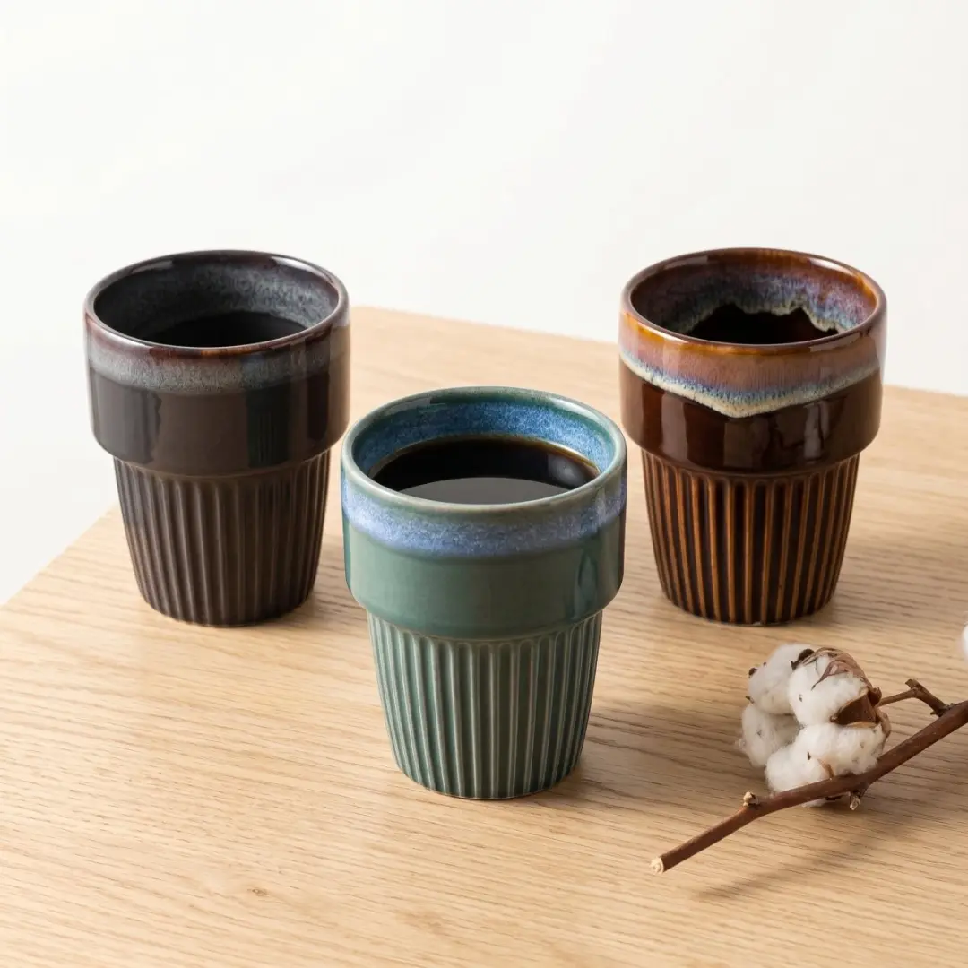 Cookinglife Horizon Koffiekopjes 200ml - 6 Stuks Groen