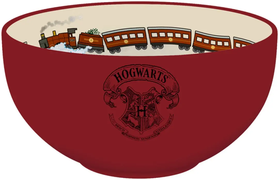 Harry Potter Platform 9 3/4 Mueslikom Keramiek - Rood/Beige