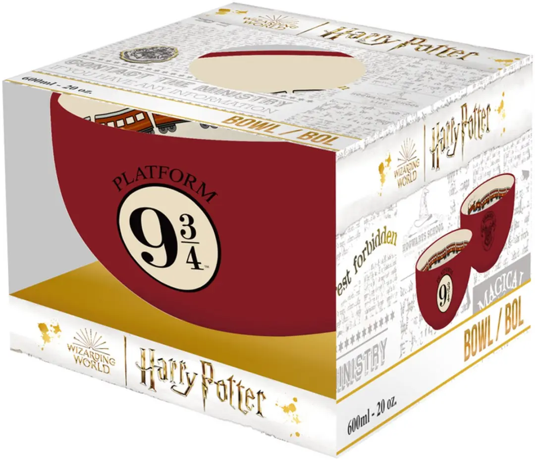 Harry Potter Platform 9 3/4 Mueslikom Keramiek - Rood/Beige