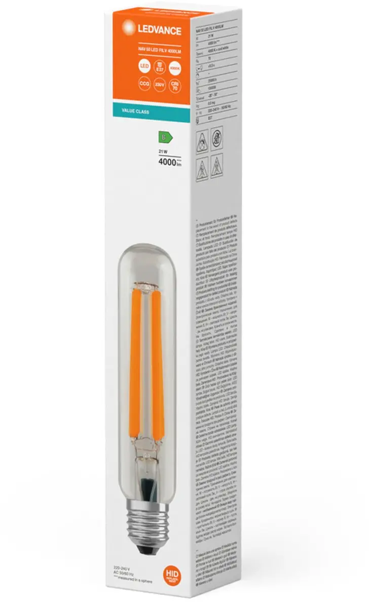 LEDVANCE NAV LED FIL V E27 21W - 4000lm Koel Wit
