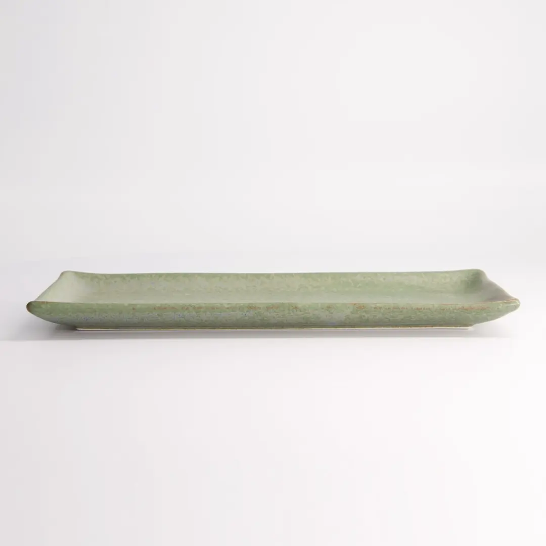 Tokyo Design Studio Vert Sauge Rechthoekig Bord 28,5x12,5cm - Saliegroen