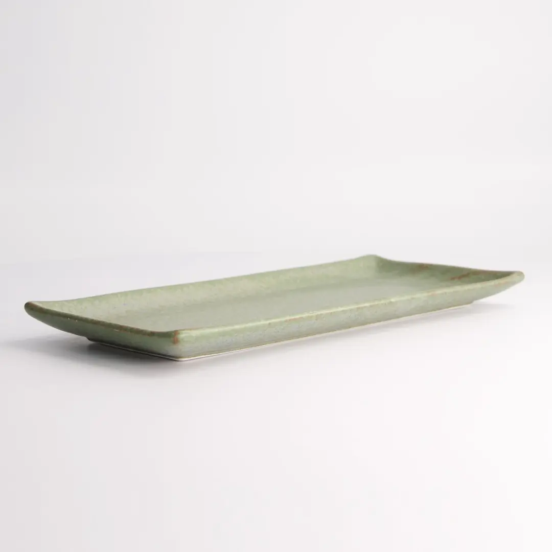 Tokyo Design Studio Vert Sauge Rechthoekig Bord 28,5x12,5cm - Saliegroen