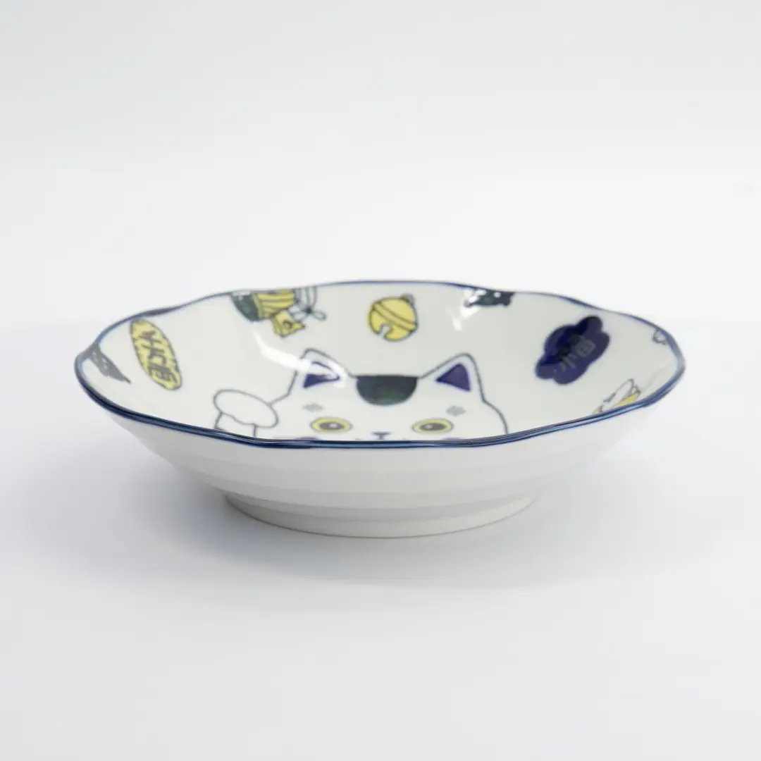 Tokyo Design Studio Kawaii Lucky Cat Neko Pastabord - Blauw