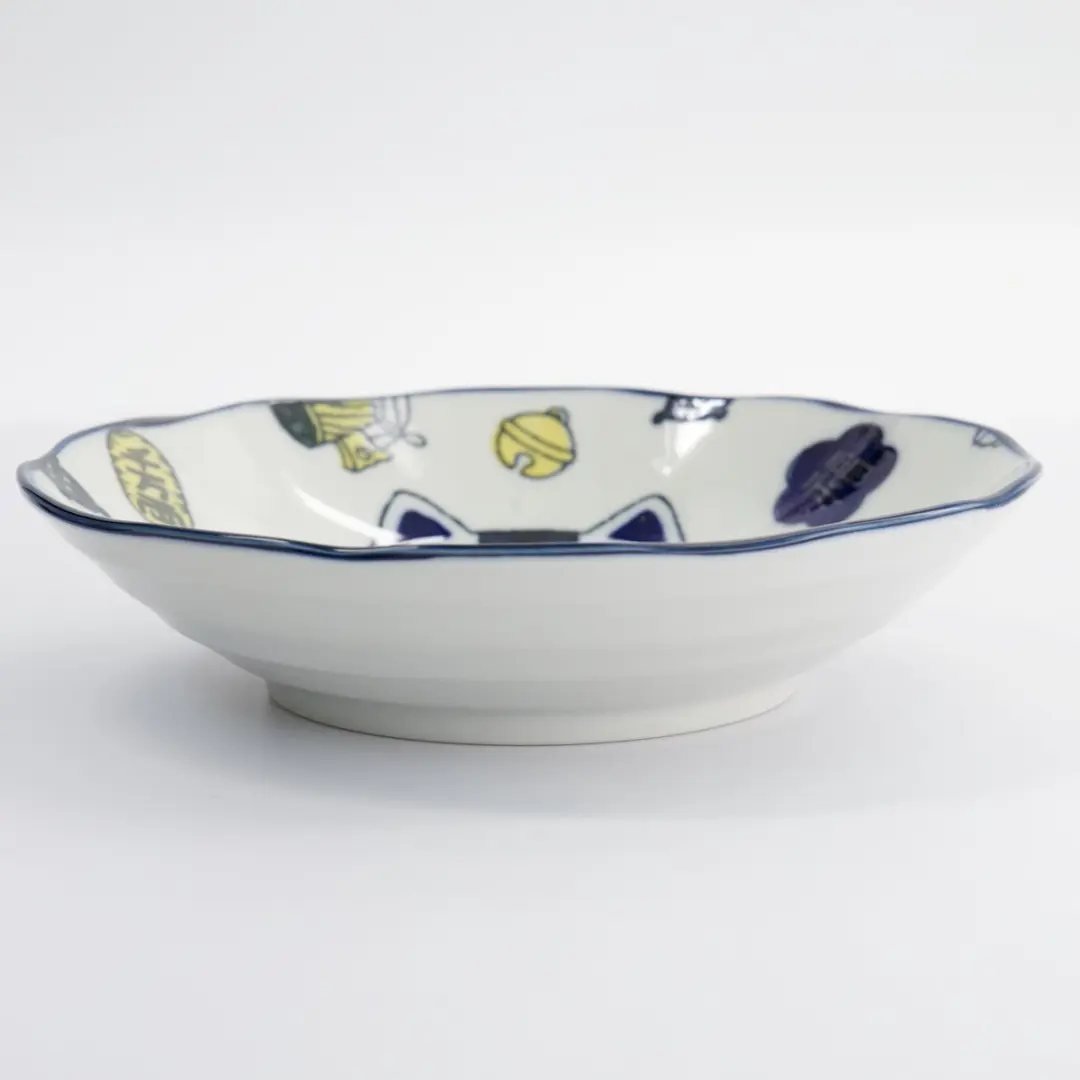 Tokyo Design Studio Kawaii Lucky Cat Neko Pastabord - Blauw
