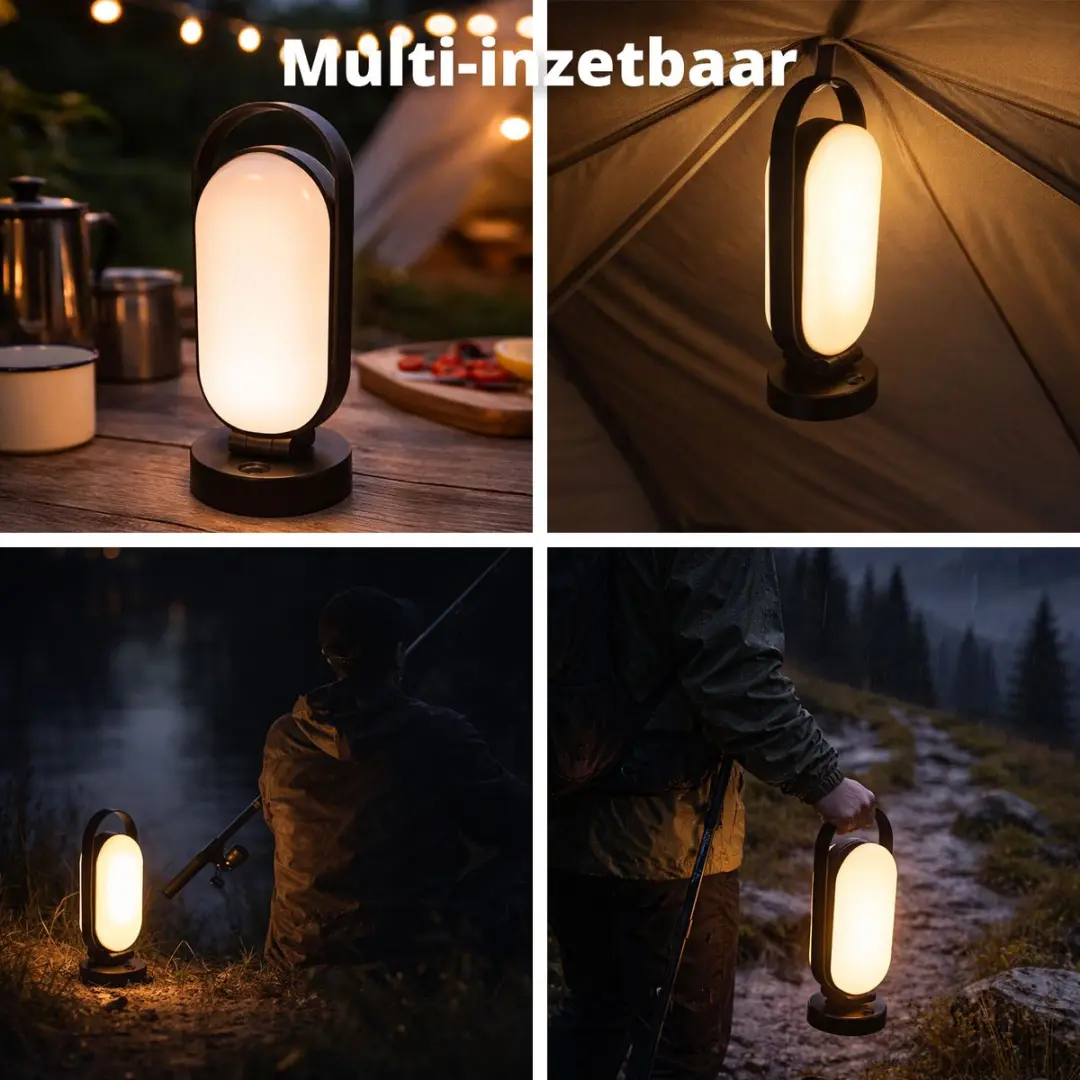 FlinQ Solar PineGlow Tafellamp - 1W - Zwart - afbeelding 6 van 6