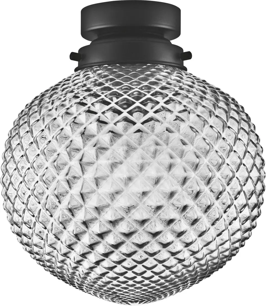 LEDVANCE Vintage 19-6 Carved Pendelarmatuur - Rauchgrau Glas
