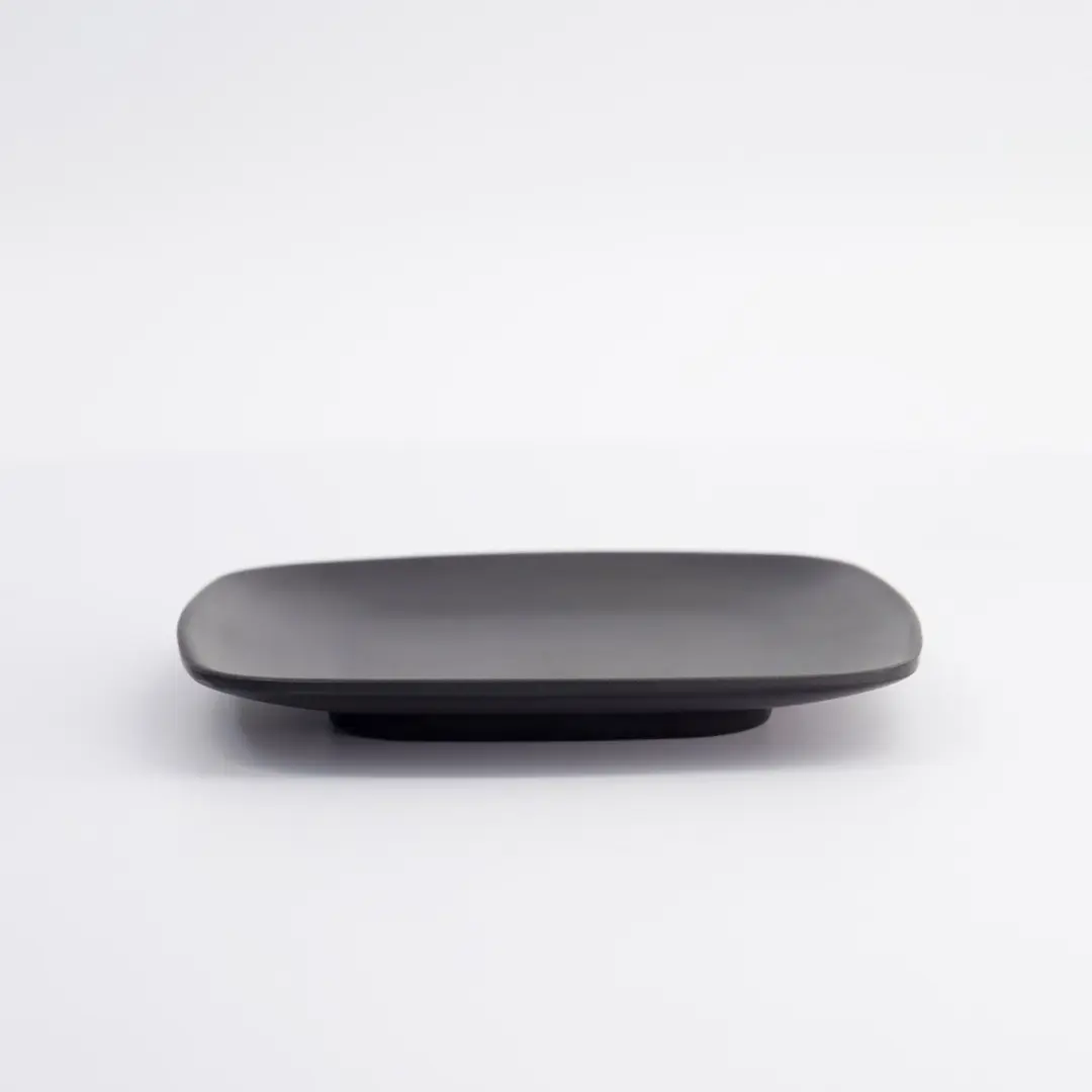 Tokyo Design Studio Melamine Zen Bord - Zwart - 14,3x14,3x1,7cm