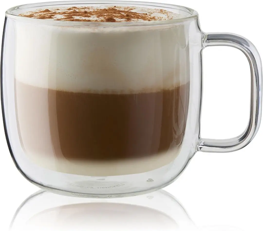 Zwilling Sorrento Cappuccino Glas 450ml - Dubbelwandig - Transparant - 2 Stuks