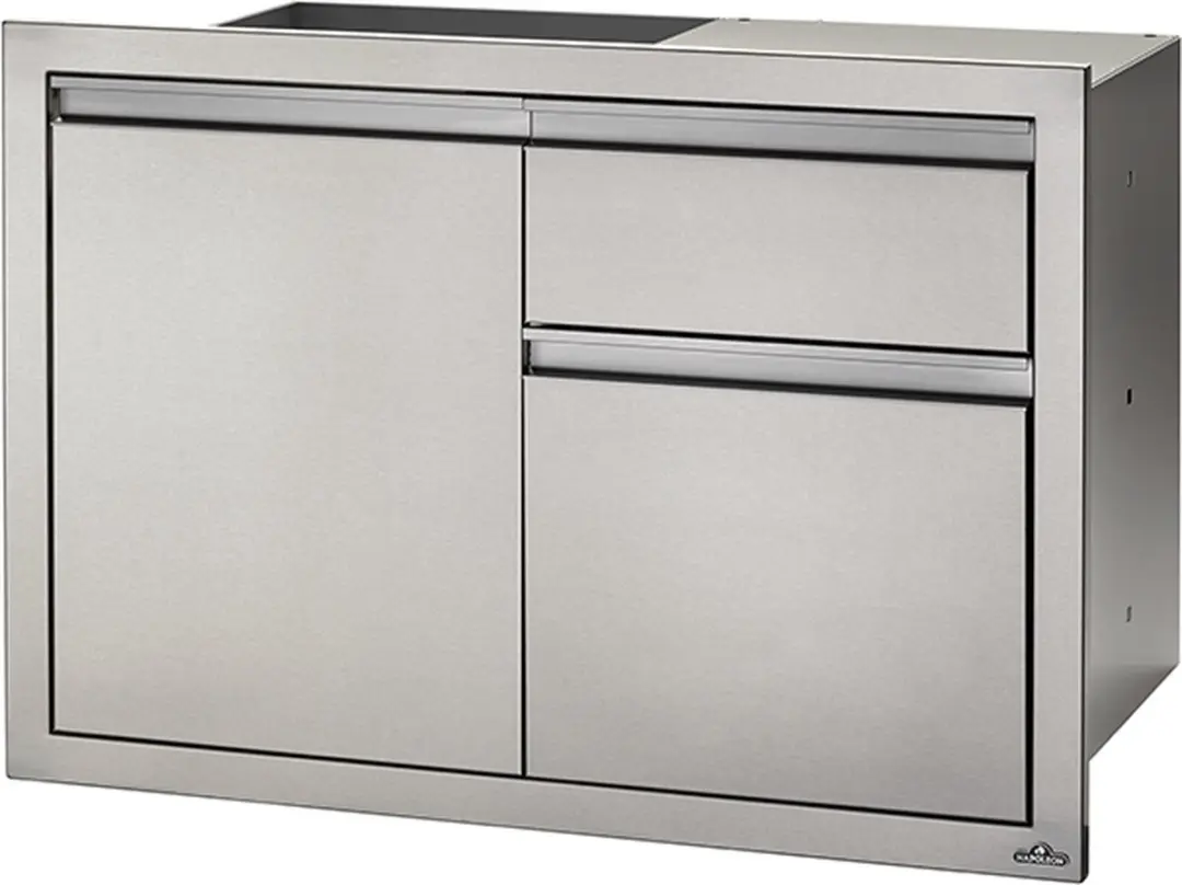 Napoleon Grills Inbouwdeur & Dubbele Laden Combinatie Klein
