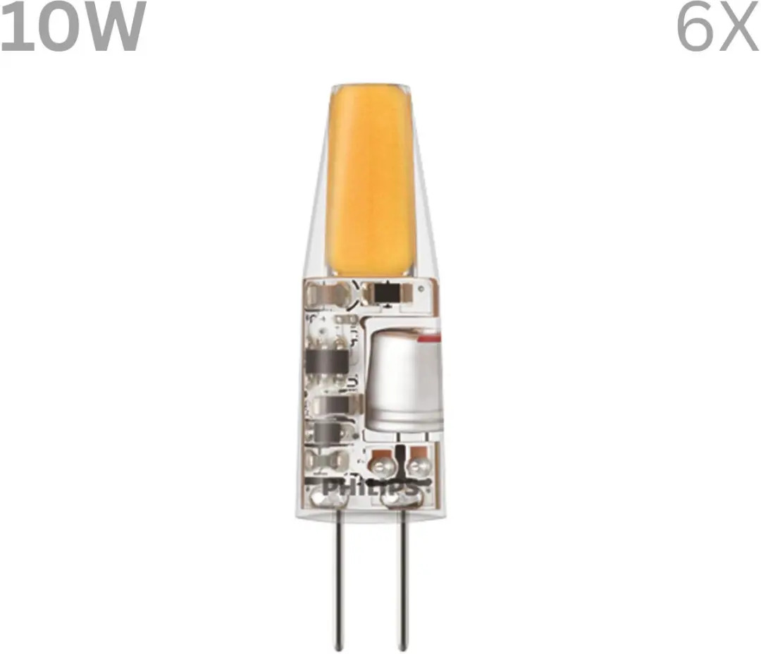 Philips LED G4 Capsulelamp 10W Warmwit - 6 Stuks