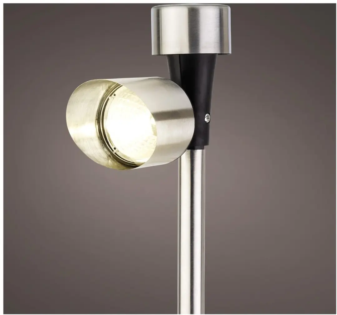 Lumineo Solar Spotlight RVS - 12 Stuks - 1W