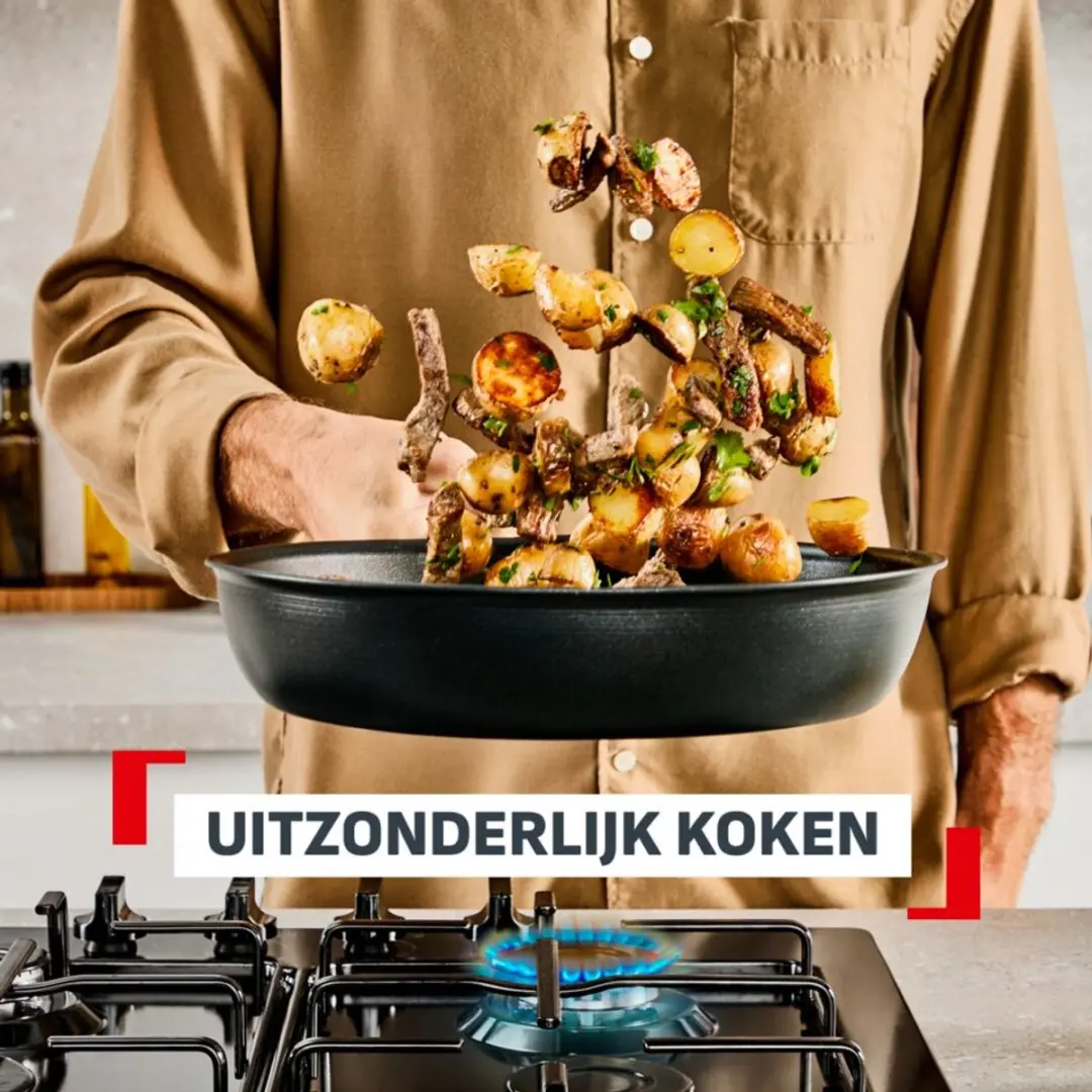 Tefal Experience G3349032 Pannenset 24/28cm - 2 Stuks - Zwart
