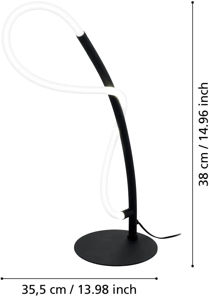 Eglo Egidonella LED Tafellamp 35,5cm - Zwart