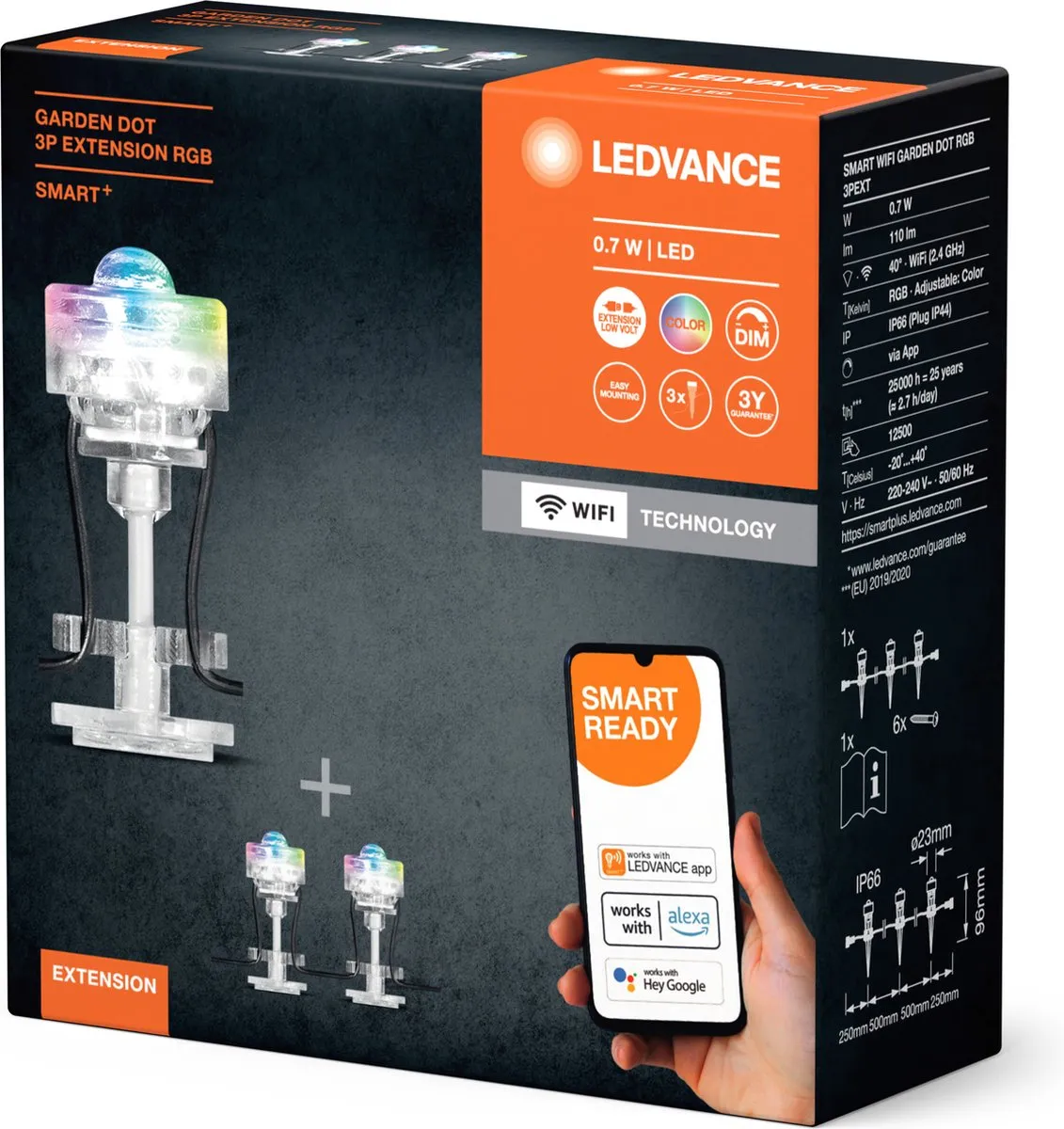 LEDVANCE SMART+ Garden Spot Multicolor - RGB - IP65 - afbeelding 6 van 6