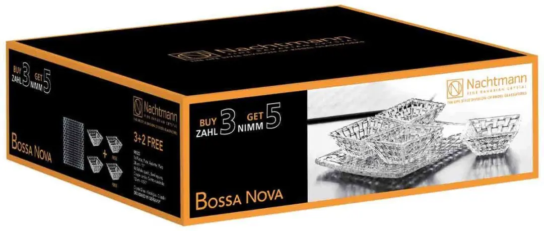 Nachtmann Bossa Nova Serviesplaten Set - 5 Stuks 28cm Transparant