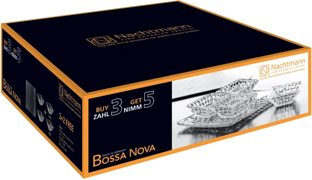 Nachtmann Bossa Nova Serviesplaten Set - 5 Stuks 28cm Transparant
