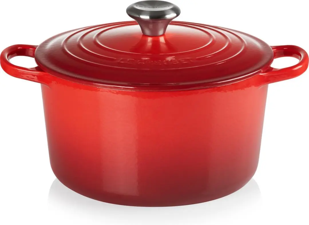 Le Creuset Hoge Braad-/Stoofpan 24cm - 5L - Kersenrood