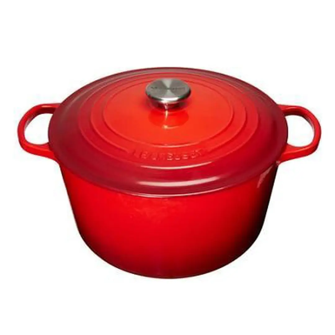 Le Creuset Hoge Braad-/Stoofpan 24cm - 5L - Kersenrood