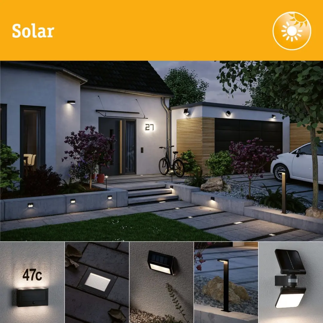 Paulmann Sorea Solar LED Grondinbouwlamp 100x100mm - 2200K - IP67