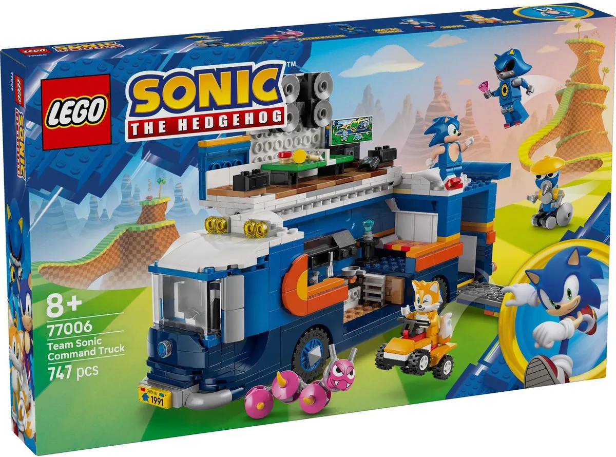 LEGO Sonic Team Sonic Commandotruck 77006 - 747 Stukken - 5 Minifiguren - Multicolor