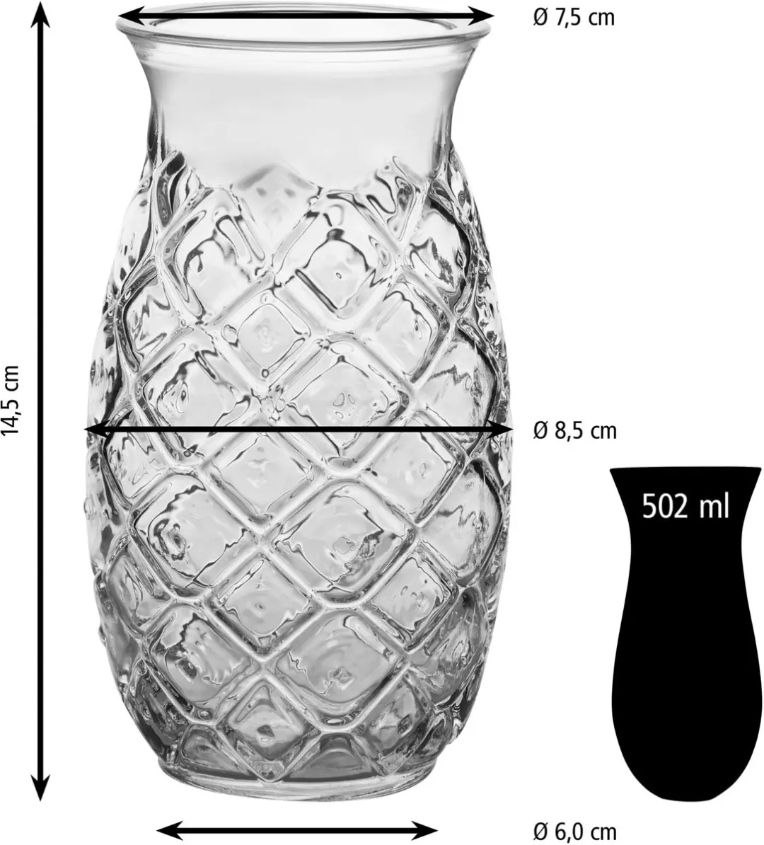 Libbey Waterglazen 502ml - 12 Stuks - Transparant