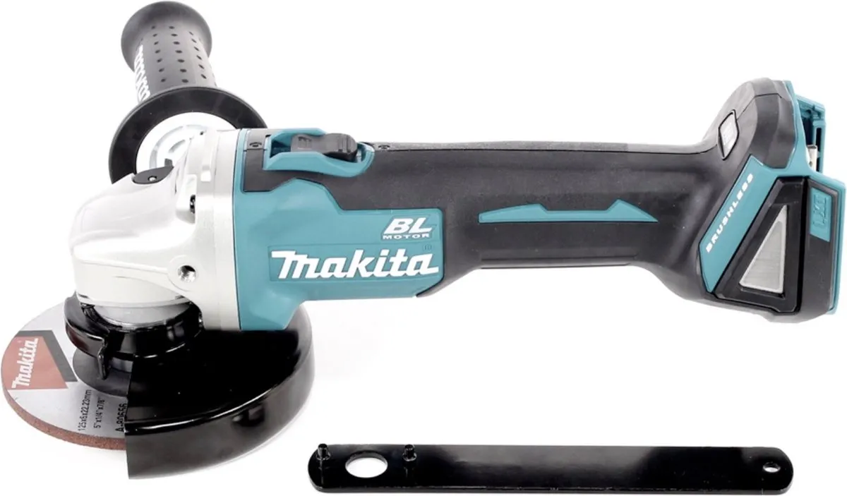 Makita DGA 506 RG Haakse Slijper 125mm - 18V - 2x 6.0Ah Accu