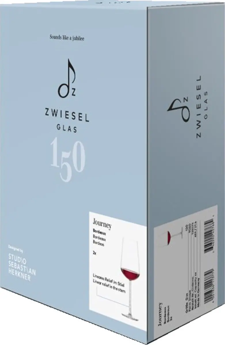 ZWIESEL Journey Bordeaux Rotweinglazen Set 2 - 633ml