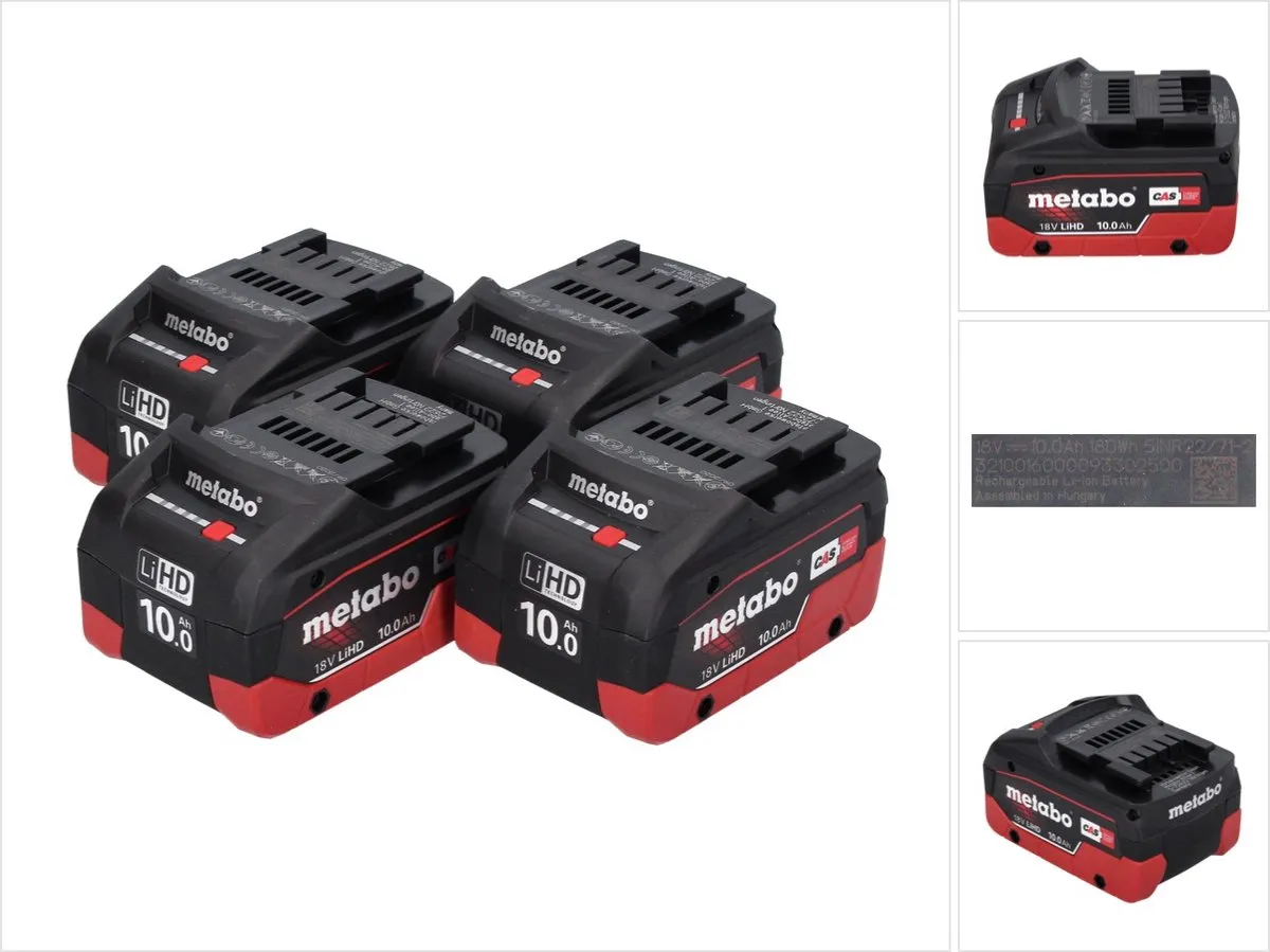 Metabo LiHD 18V 10.0Ah Accupack Set