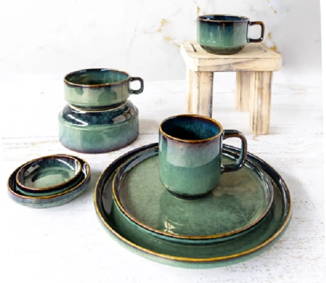 Cosy&Trendy Jade Verdes Dessertbord D22,5 - 4 Stuks